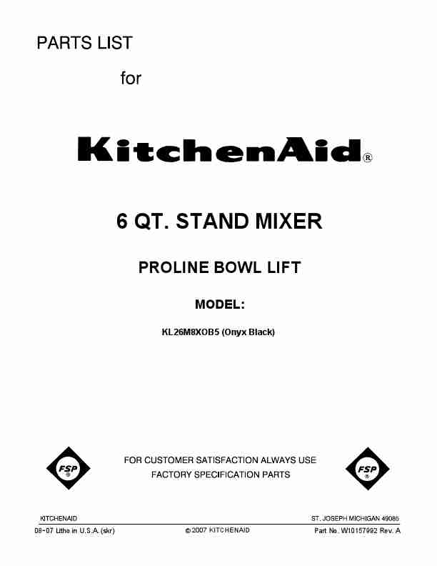 KitchenAid Mixer KL26M8XOB5-page_pdf